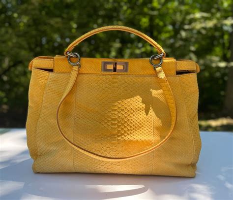 fendi peekaboo size|fendi peekaboo snakeskin.